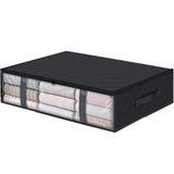 Underbed Storage Bag Four Portable Foldable Quilt Bag Wardrobe Clothes Storage Box Dustproof Organizer Large Capacity