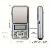High Precision 500g/0.01g Mini Pocket Scale, Accurate Digital Jewelry Scale with LCD Display, Compact Portable for Easy Carry