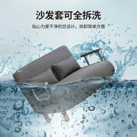 IHOME 65CM Grey Simple Folding Sofa Bed Apartment Small Family Simple Reclining Chair Single Folding Sofa Bed 2023