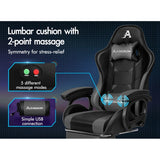 ALFORDSON Gaming Office Chair Racing Massage Leather Computer Seat Footrest Jack's Clearance