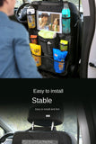 Car Backseat Organizer with Touchscreen Tablet Holder – Storage Pockets & Seat Protector