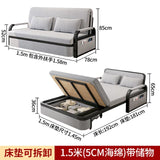 Foldable Queen Sofa Beds King Single Modern Living Room Adjustable Bed Frames Multifunctional Storage Furniture Jack's Clearance