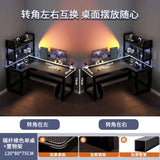 Creative Corner Computer Desks European Office Furniture Double Table Internet Cafe Gaming Desk Home Bedroom Wooden Study Table