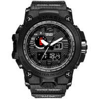 SMAEL Men's 50M Waterproof Dual Display Sports Watch
