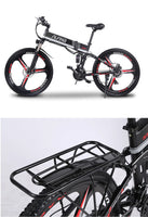 26” Folding Electric Mountain Bike – 250W, Dual Suspension