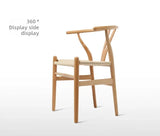 Nordic Cane-Woven Wooden Armchair – Indoor/Outdoor Lounge Chair