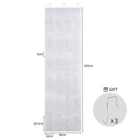 24/28 Large Mesh Pockets Wall Hanging Shoe Organizer Rack Over The Door Fabric Cabinet Closet Sundries Shoe Storage Bag