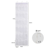 24/28 Large Mesh Pockets Wall Hanging Shoe Organizer Rack Over The Door Fabric Cabinet Closet Sundries Shoe Storage Bag