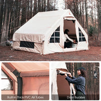 Inflatable Waterproof Camping Tent - 5-8 Person