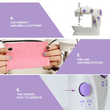 Miniature Electric Portable Sewing Machine - Multifunctional Home Desktop