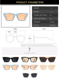 Vintage Cat Eye Sunglasses Women Square Small Frame Sun Glasses Female Brand Designer Retro Shades Fashion Oculos De Sol