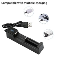 1 / 2 / 4 Slots Dual 18650 Lithium Battery Charger for 18650 14650 Charging 4.2 / 3.7 V Rechargeable Battery Charger