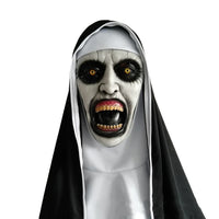 Horror Scary Nun Latex Mask for Halloween Cosplay