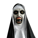 Horror Scary Nun Latex Mask for Halloween Cosplay