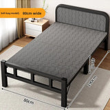 Folding Bed Quran 1 Person Indoor Bed Bunk Foldable Beds Adults Bedroom Bed Frame Adult Sleeping Klappbett Camping Equipment