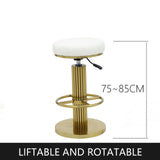 Bar Stools - Counter Height Adjustable Swivel Bar Chair - Modern Stainless Steel - Kitchen Counter Stools - Dining Chairs Set