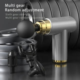 Portable Mini Massage Gun Pistol Facial Massager For Body Neck Deep Tissue Muscle Relaxation Gout Pain Relief Body Massager