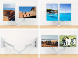 Monitor Stand for 13-32 inches Screens, Dual Monitor Mount Gas Spring, Dual Monitor Arm Full Motion Adjustable