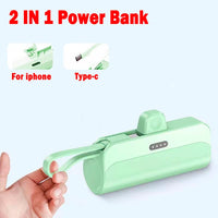 10000mAh Mini Portable Power Bank External Battery Plug Play Power Bank Type C Fast Effective Charger For iPhone Samsung Huawei