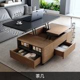 Lift-Top Nordic Coffee Table – Modern Storage Organizer