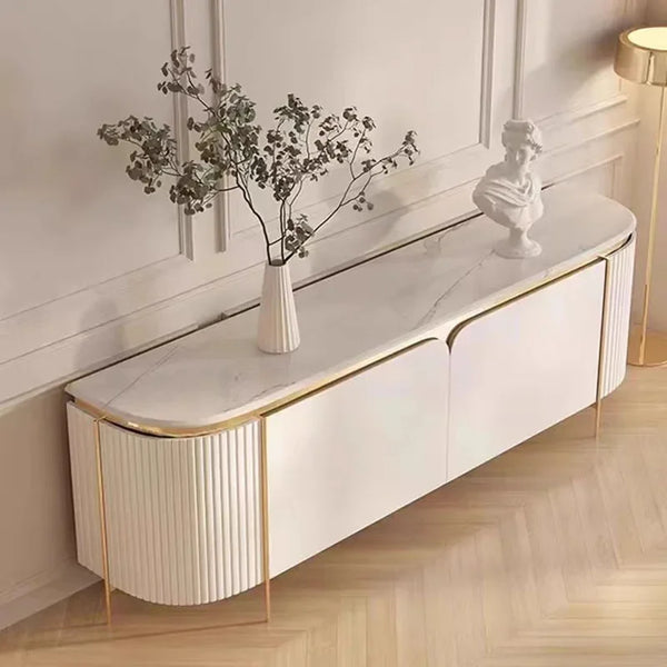 Natural Wood TV Stand Cabinet