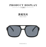 adult style, sunglasses, square Double new beam personalized Korean version, trendy sunglasses, high-end, UV resistant,