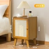 Solid Wood Nightstand – Modern Bedside Drawer Cabinet