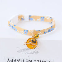 Cat Collars Adjustable Pet Collar For Bell Safety Buckle Planet Jewelry Flower Cute Dog Necklace Pet Products Cat Accessories