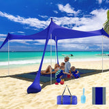 Large UPF50+ Beach Tent - 10x10 FT Family Shade Canopy
