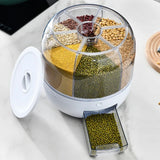 360° Rotating Rice Dispenser - Sealed Grain Bucket, Moisture-proof Food Storage