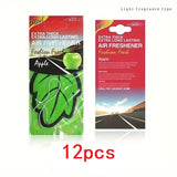 Natural Vanilla Tea Leaf Car Air Fresheners – Hanging Auto Perfume (3–60 Pack)