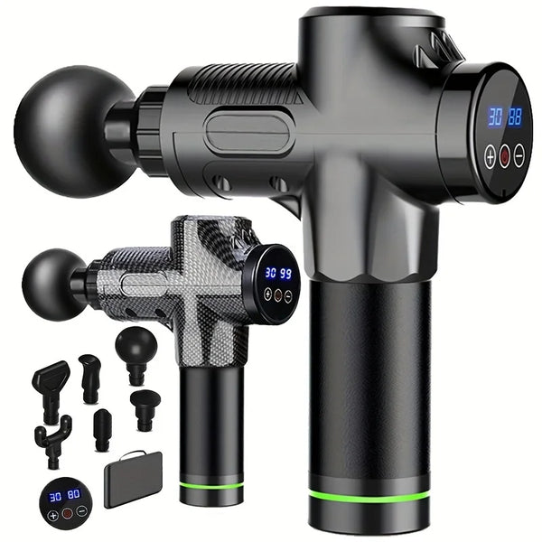 Deep Tissue Massage Gun – 30-Speed Electric Muscle Massager for Fitness