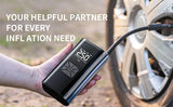 Portable Car Air Pump – 150PSI Wireless & Wired Tire Inflator for Cars, Bikes, Motorcycles & Balls