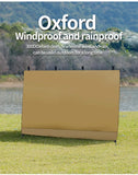 10x10ft Waterproof Khaki Canopy Sidewall for Pop-Up Gazebo