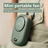 New Mini Portable Fan Portable Rechargeable Bladeless Turbo Ultra Quiet Student Hand Held Fan Outdoor Sports Travel