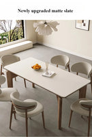 Modern Marble Dining Table – Low Square Island Design for Meetings & Home