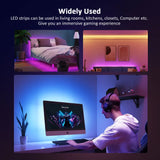 RGB LED Strip Lights 5050 – 1M-30M Color Changing with Music Sync (16 Million Colors)