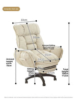 Velvet Kids' Office Chair with Wheels – Comfy Throne for Reading & Study