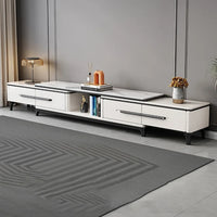 Modern Simple Tv Stand Living Room Furniture Light Luxury Slate TV Stands Tea Table Home Small Apartment Retractable TV Cabinet