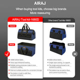 AIRAJ Multifunctional Waterproof Tool Bag – 1680D Oxford Cloth, High Capacity Electrician Storage