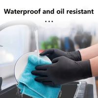 Black Nitrile Disposable Gloves – Thickened, Waterproof, Multipack (20/50/100 pcs)