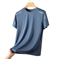 CHRLCK Men’s Quick-Dry Running T-Shirt – Breathable, Soft & Elastic Outdoor Sports Tee