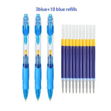 Retractable Gel Pen Set – 13 or 30pcs Black, Red & Blue Ink Ballpoints
