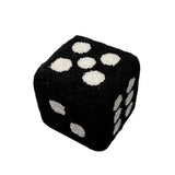 Cubic Lamb Wool Dice Stool – Fun & Fluffy Home Accent