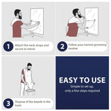 Male Shaving Apron Beard Catcher Bib Hair Trimmer Cape for Men