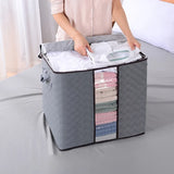 Large Capacity Non-Woven Storage Box - Clothing and Bedding - Semitransparent - Durable