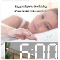 LED Mirror Table Clock