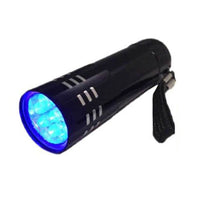 1-5pcs UV Light Torch Lamp Super Mini 9 LED Flashlight Black Ultraviolet Light Super Mini Aluminum UV Flashlight Torch Lamp Jack's Clearance