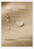 10x10ft Waterproof Khaki Canopy Sidewall for Pop-Up Gazebo