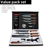 6-Piece Stainless Steel Kitchen Knife Set with Gift Case Jack's Clearance